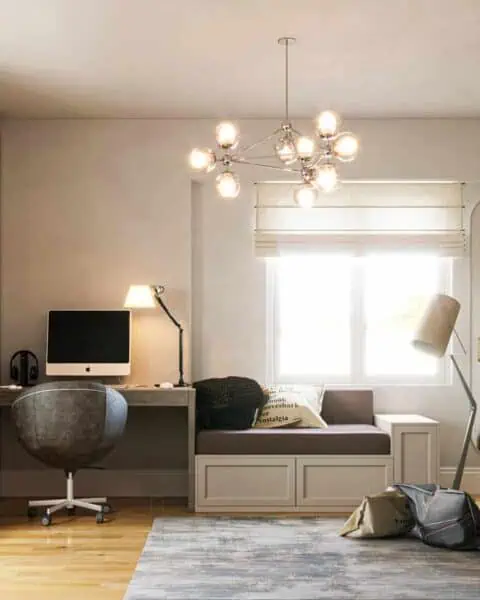 Ömerli park genç kız odası – ayna ve kitaplık detayı - tuğ mimarlık Ömerli Park Villaları genç kız odası ayna ve kitaplık tasarımı – Tuğ Mimarlık