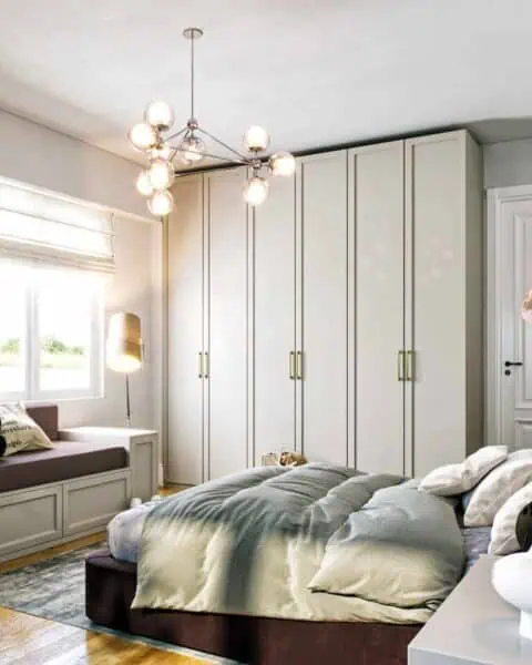 Ömerli park genç kız odası – giysi dolabı ve led aydınlatma - tuğ mimarlık Ömerli Park Villaları genç kız odası giysi dolabı ve LED aydınlatma tasarımı – Tuğ Mimarlık