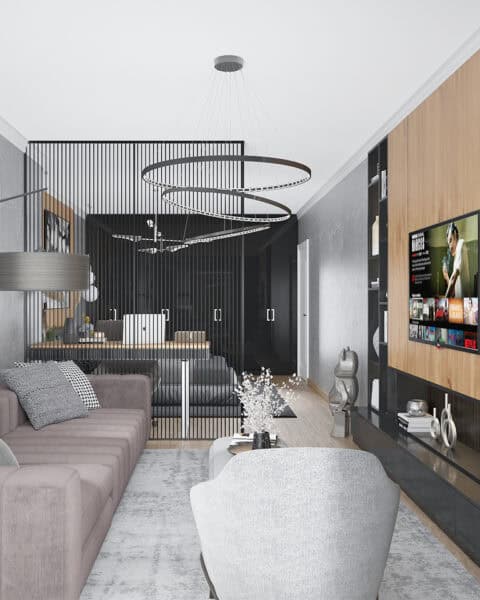 Boydan siyah dolap hattı – giyinme alanı - tuğ mimarlık Bahçeşehir genç odası giyinme dolabı parlak siyah kapaklı boydan dolap tasarımı