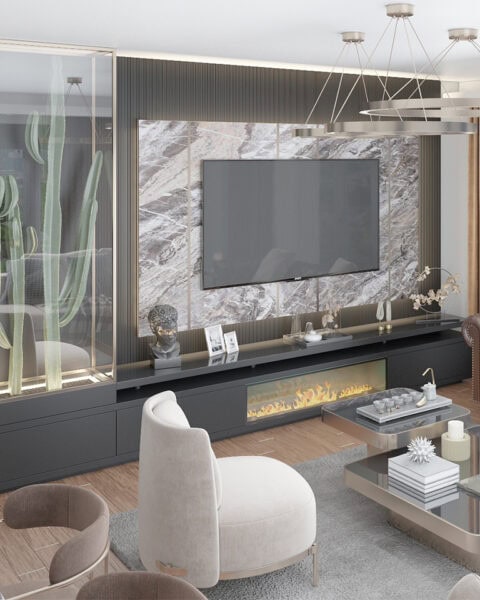 Cam vitrin ve dekoratif sergileme alanı - tuğ mimarlık Çekmeköy Nef Çamlıtepe salon tasarımı cam vitrin, LED aydınlatma ve sergileme alanı